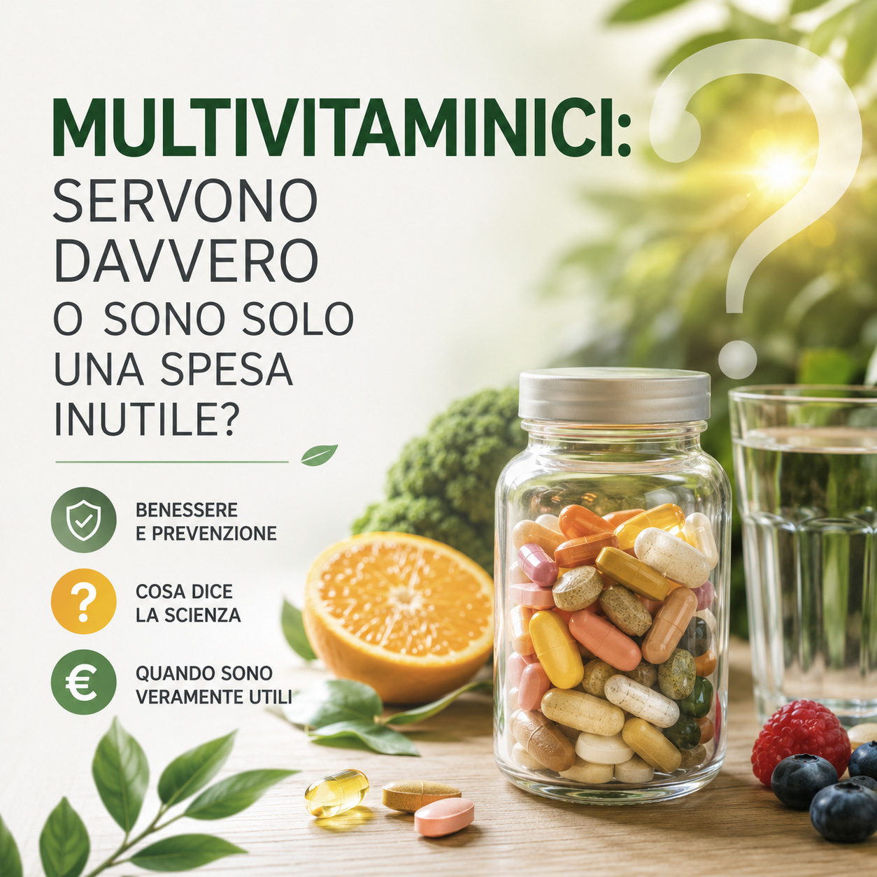 Multivitaminici: servono davvero o sono solo una spesa inutile?